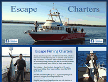 Tablet Screenshot of escapefishingcharters.com.au